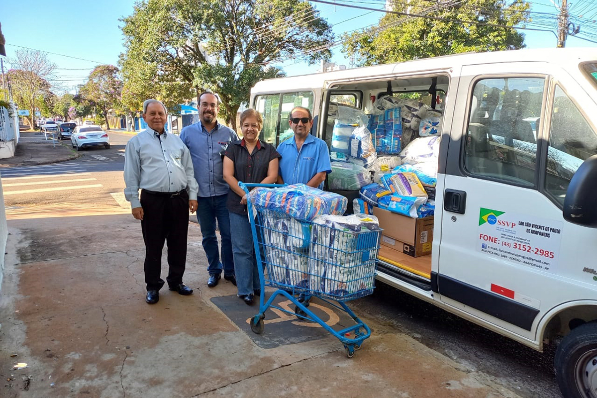 <p>A ACECA realizou, no último dia 30, a doação de mais de 3000 fraldas geriátricas para o Lar São Vicente de Paulo de Arapongas. O material foi arrecadado durante...